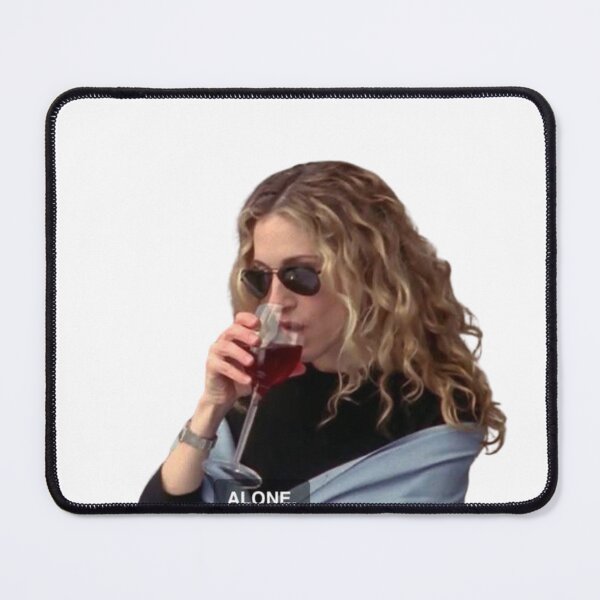 Item preview, ALONE – Carrie Bradshaw Wine Aesthetic Design designed and sold by HSisterhood.
