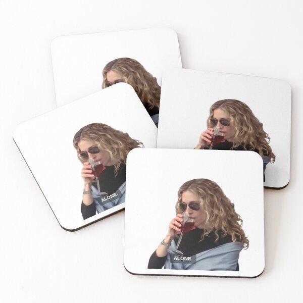 Item preview, ALONE – Carrie Bradshaw Wine Aesthetic Design designed and sold by HSisterhood.