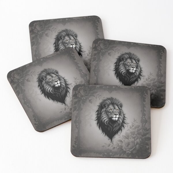 Item preview, Wild Grace: striking portrait of a lion designed and sold by nicky2342.