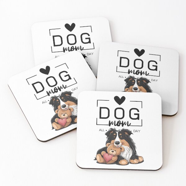Item preview, Adorable Rough Collie with a Plush Teddy Bear – Cartoon Illustration designed and sold by GoodyPaws.