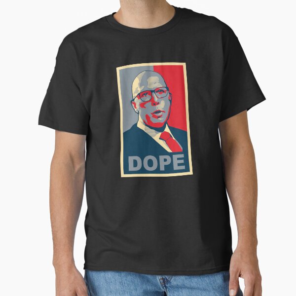 Vista previa del artículo con la obra «Camiseta DOPE de humor político australiano», diseñado y vendido por StevePower.