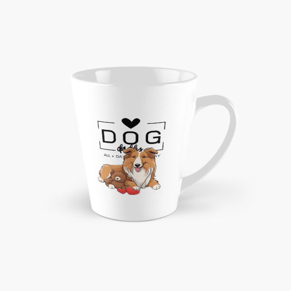 Item preview,  Adorable Rough Collie with a Plush Teddy Bear – Cartoon Illustration designed and sold by GoodyPaws.