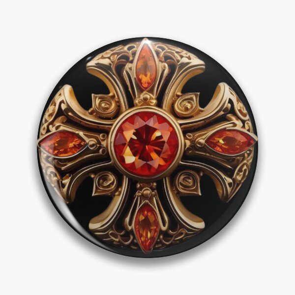 Item preview, golden templar cross designed and sold by Buda--Vibes.