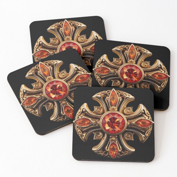 Item preview, golden templar cross designed and sold by Buda--Vibes.