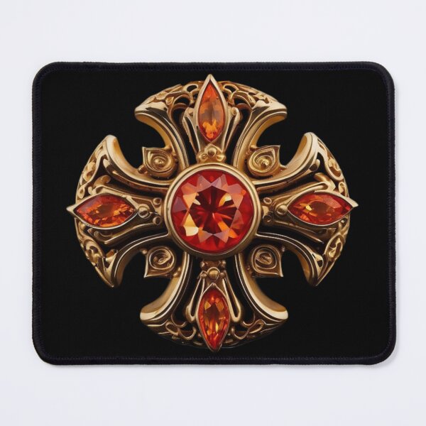 Item preview, golden templar cross designed and sold by Buda--Vibes.