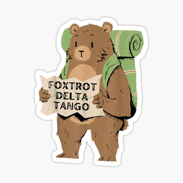 Vista previa del artículo con la obra «Camiseta divertida de Bear Foxtrots Deltas Tangos - Camisetas divertidas de Bear Foxtrots Deltas Tangos», diseñado y vendido por MangaMannia.