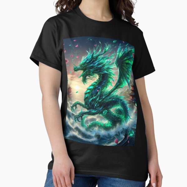 Item preview, The Emerald Dragon, the Blue Waves and Japan designed and sold by Tsuiho.