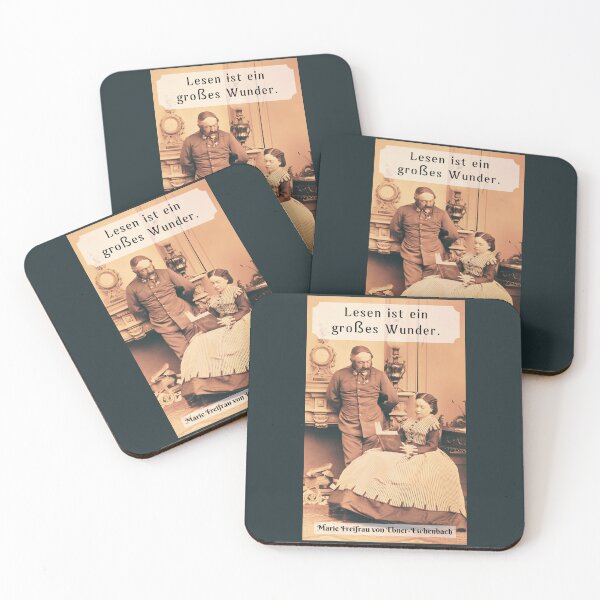 Item preview, Marie von Ebner-Eschenbach quote: Lesen ist ein großes Wunder. designed and sold by artbleed.