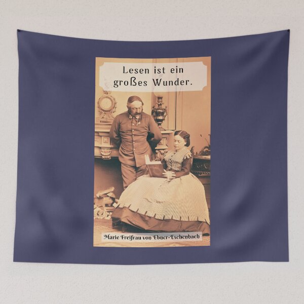 Item preview, Marie von Ebner-Eschenbach quote: Lesen ist ein großes Wunder. designed and sold by artbleed.