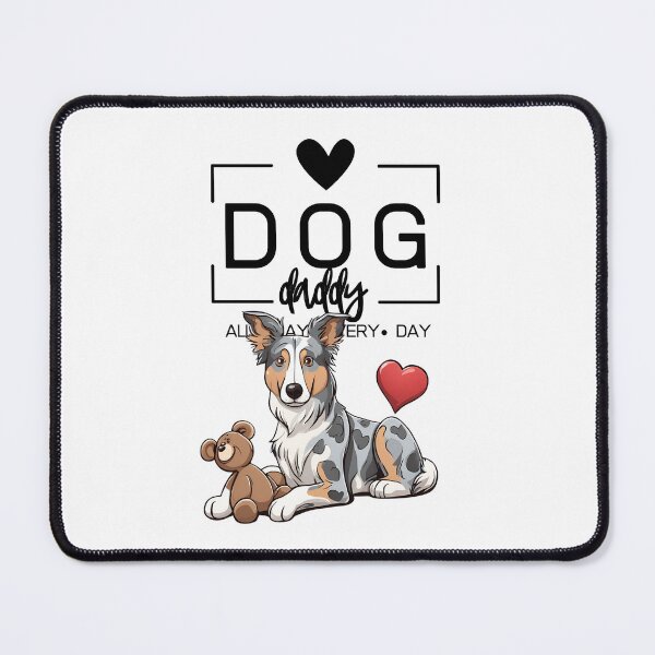 Item preview, Adorable Smooth Collie with a Plush Teddy Bear – Cartoon Illustration designed and sold by GoodyPaws.