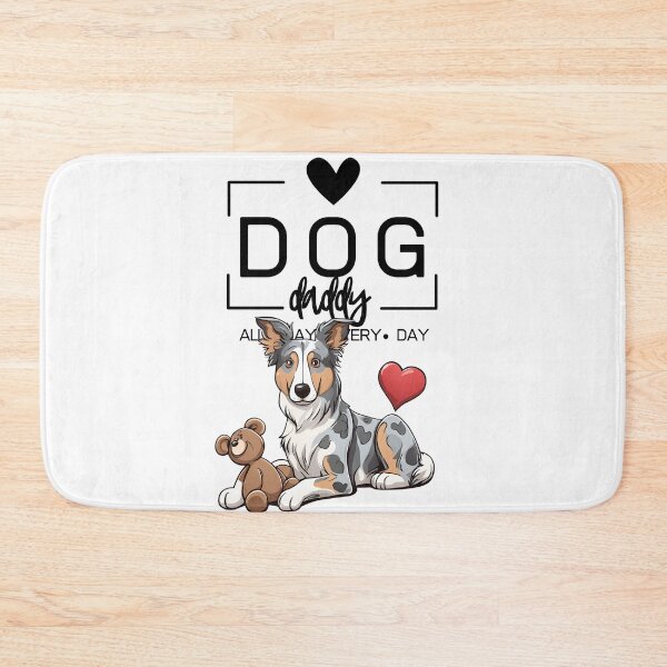 Item preview, Adorable Smooth Collie with a Plush Teddy Bear – Cartoon Illustration designed and sold by GoodyPaws.