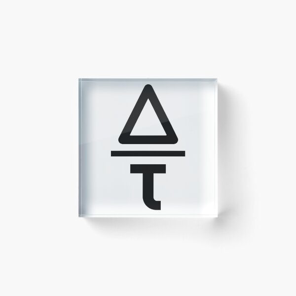 Item preview, Change Over Time - Physics Symbol Design designed and sold by AlmostSilent.