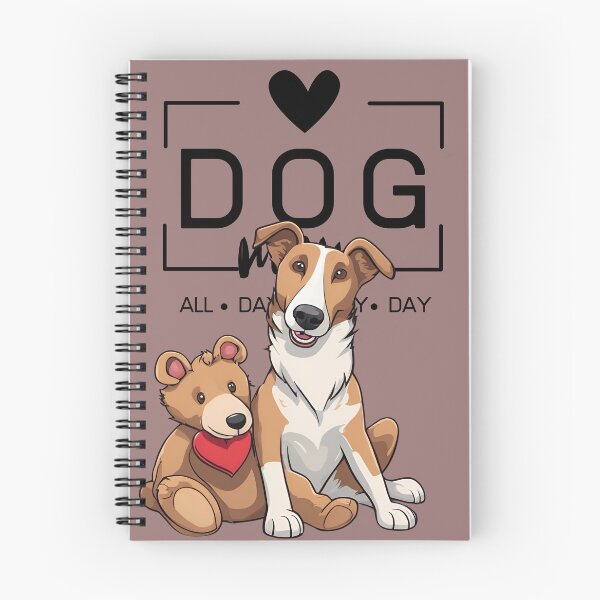 Item preview, Adorable Smooth Collie with a Plush Teddy Bear – Cartoon Illustration designed and sold by GoodyPaws.