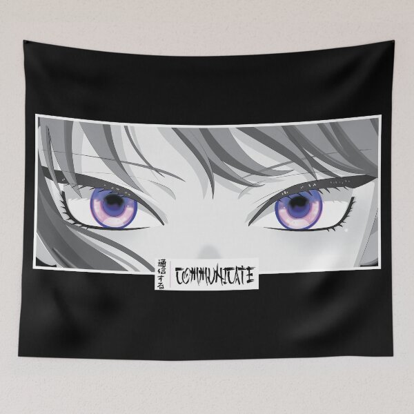 Item preview, Communicate Anime Eyes Monochrome Japanese Cozy Manga designed and sold by Otakurypto.