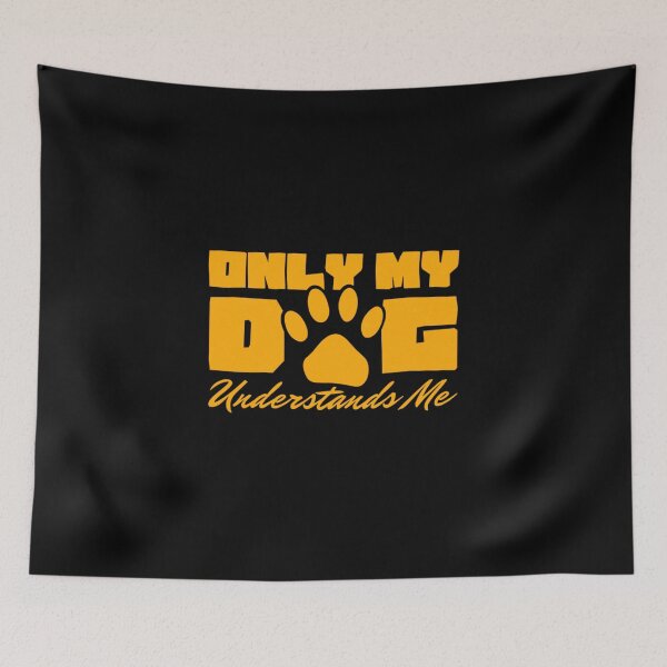 Item preview, "Only My Dog Understands Me" – Funny & Heartwarming Pet Lover Design designed and sold by Colorful-Garden.