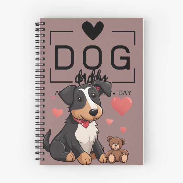 Item preview, Adorable Smooth Collie with a Plush Teddy Bear – Cartoon Illustration designed and sold by GoodyPaws.