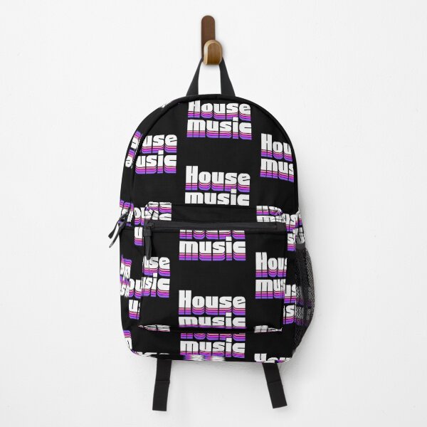 Item preview, HOUSE MUSIC - Staged Gradient Vibes (white/pink) designed and sold by Discothreadz.