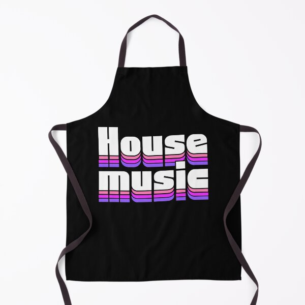 Item preview, HOUSE MUSIC - Staged Gradient Vibes (white/pink) designed and sold by Discothreadz.