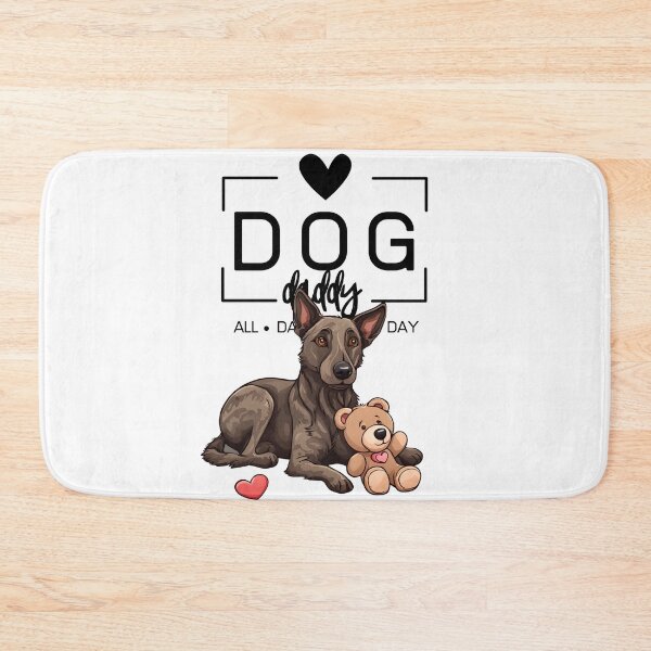 Item preview,  Adorable Dutch Shepherd with a Plush Teddy Bear – Cartoon Illustration designed and sold by GoodyPaws.