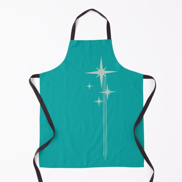 Item preview, 1950s Atomic Age Retro Starbursts Turquoise Aqua designed and sold by kierkegaard.