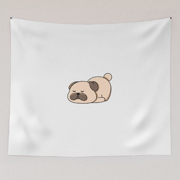 Item preview, Sleepy Pug Resting designed and sold by yogiskencing.