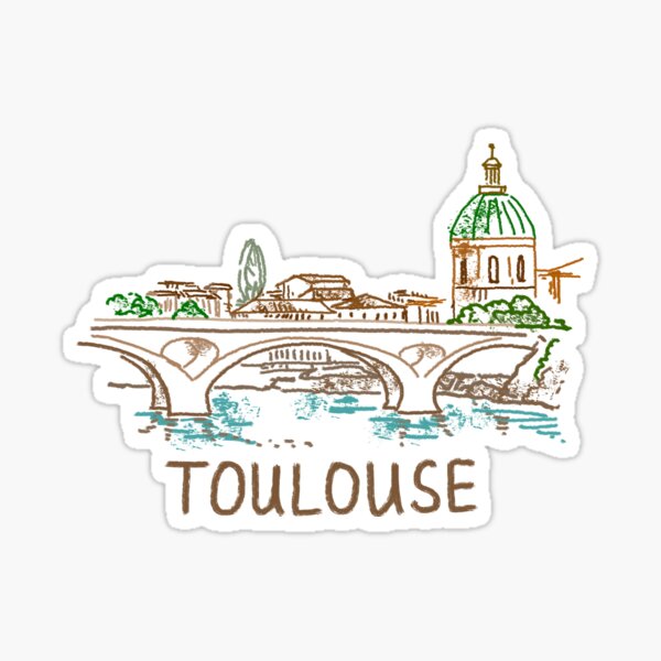 Artikel-Vorschau von Toulouse, Frankreich, Souvenir-Geschenk für Touristen, designt und verkauft von MichaeIRellov.
