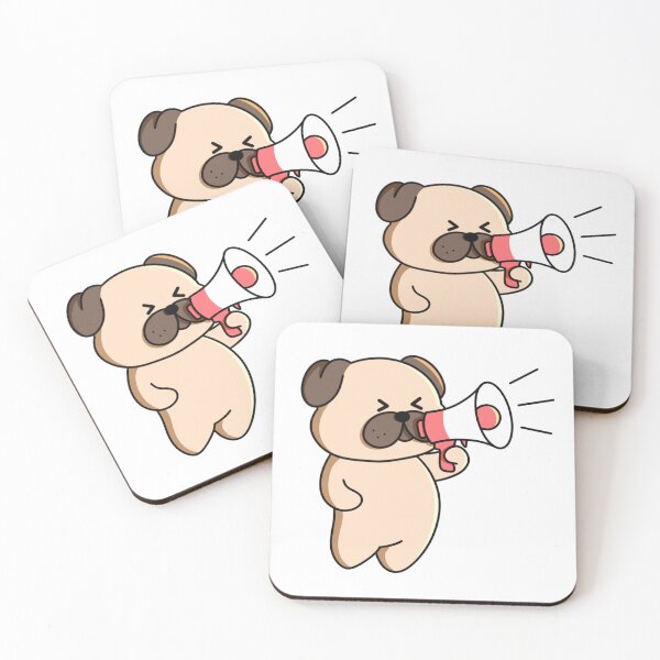 Item preview, Pug Announcer – Loud and Proud designed and sold by yogiskencing.