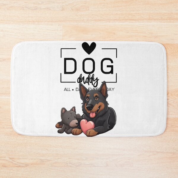Item preview,  Adorable Australian Kelpie with a Plush Teddy Bear – Cartoon Illustration designed and sold by GoodyPaws.