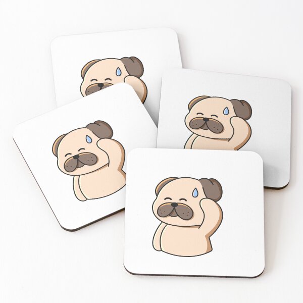 Item preview, Shy Pug – Cute and Awkward Moment designed and sold by yogiskencing.