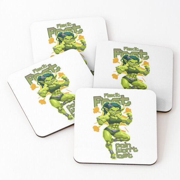 Item preview, Flex It Fast Pain Won’t Last Green Orc Strength designed and sold by SplashTastic.