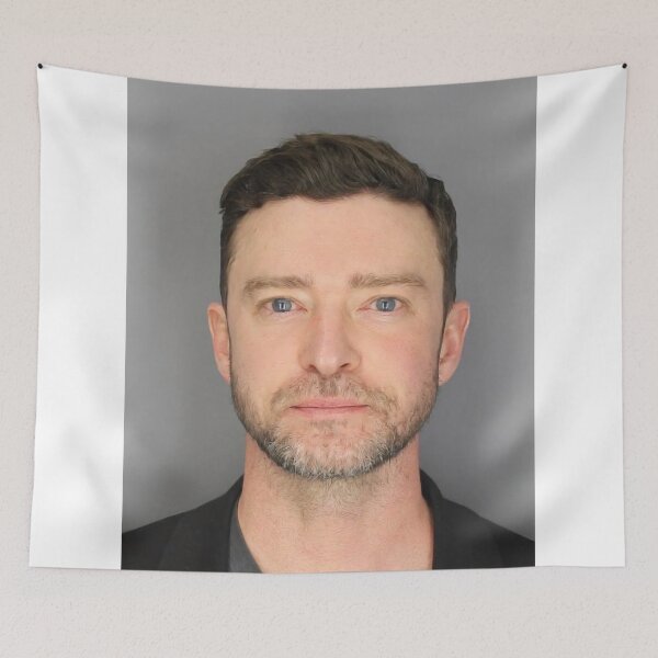 Item preview, Justin timberlake mugshot designed and sold by Tinybluebird.