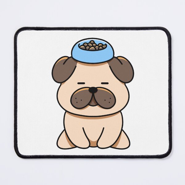 Item preview, Balanced Pug – Patience and Food Focus designed and sold by yogiskencing.