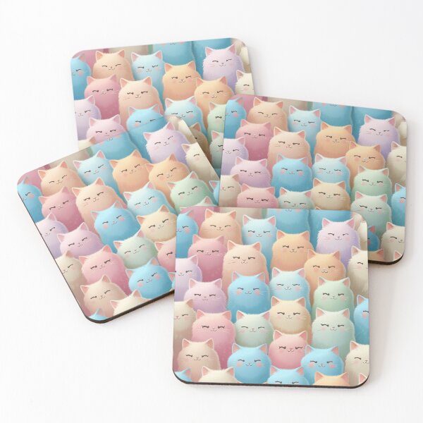 Item preview, Cute animie cat faces designed and sold by aqua1001.