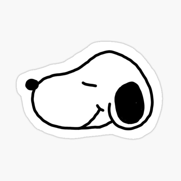 Vista previa del artículo con la obra «Pegatina básica de Snoopy», diseñado y vendido por SnoopyToons.