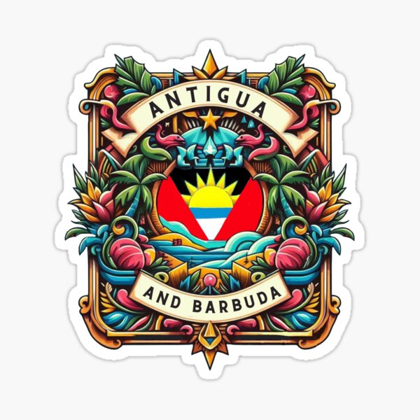 Vista previa del artículo con la obra «Antigua y Barbuda», diseñado y vendido por FineArtsPro.