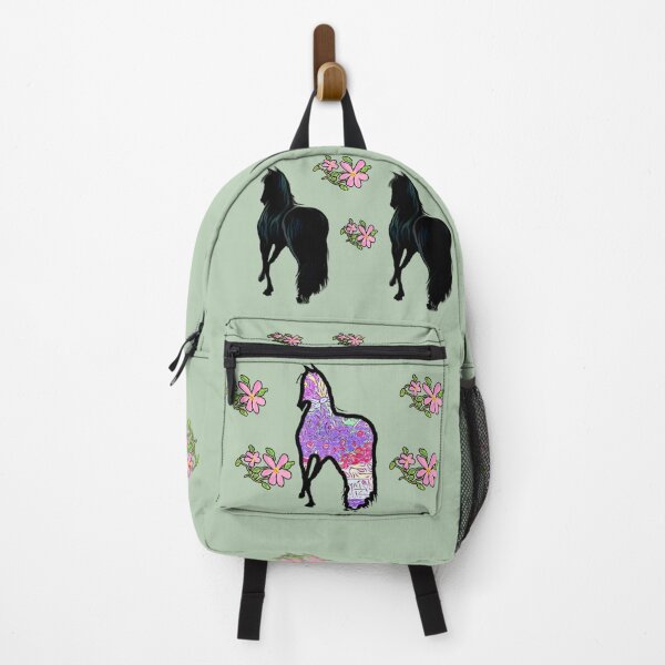 Item preview, Horses with Pink Flowers designed and sold by Sandra Aguirre.