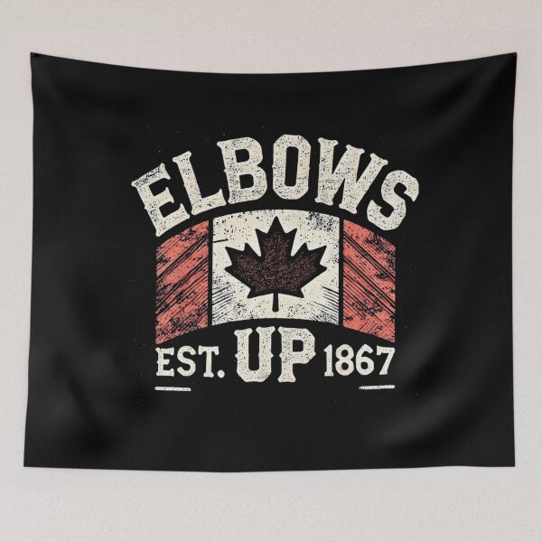 Artikelvorschau, Elbows Up Canada Est 1867 Stolzer Kanadier entworfen und verkauft von SavageSaurus.
