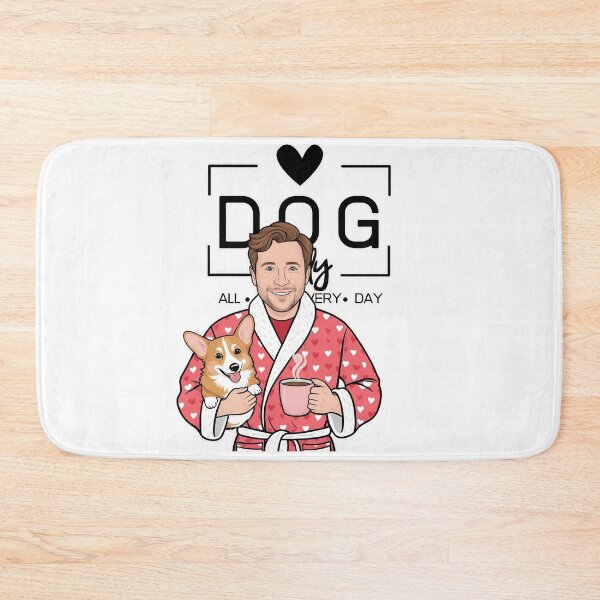 Item preview, Dog Dad All Day Every Day – Cozy Morning with a Welsh Corgi Pembroke designed and sold by GoodyPaws.