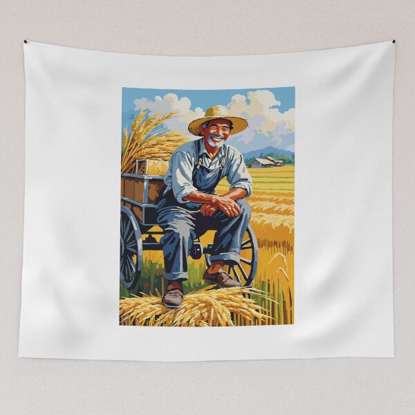 Item preview, The smiles of happiness and pride of farmers. designed and sold by Whose-sweat.