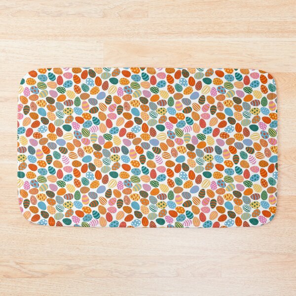 Item preview, Cheerful playful colorful Easter eggs on white designed and sold by colorofmagic.