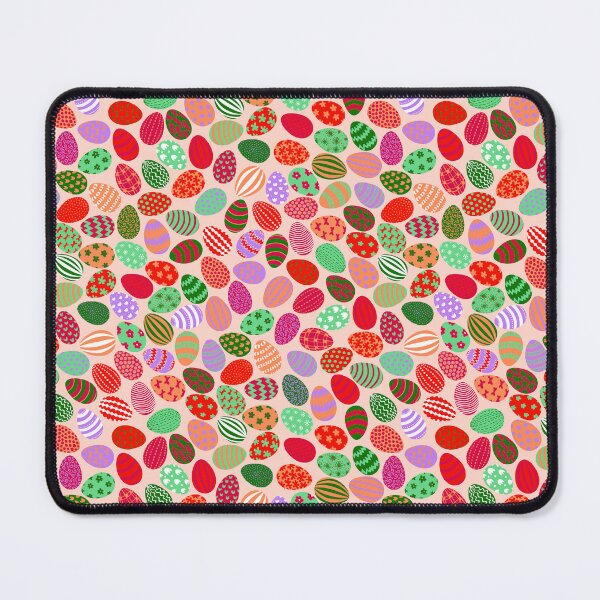 Item preview, Cheerful playful colorful Easter eggs on pink designed and sold by colorofmagic.