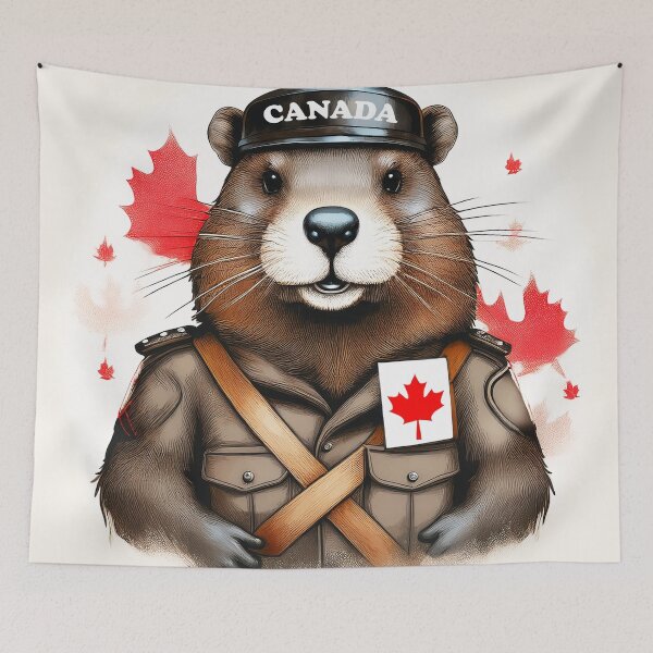 Item preview, Canadian Beaver ready to fight.  designed and sold by Flower Magic .