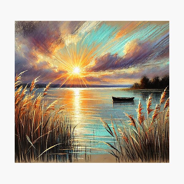 Item preview, pastoral lake designed and sold by DaykoArt.