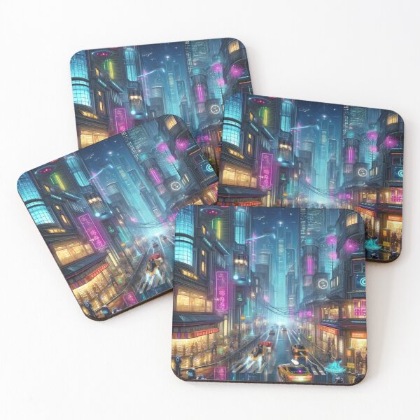 Item preview, Cyberpunk City at Night designed and sold by Eric Nagel.