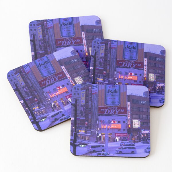 Item preview, Snowy Japanese Cityscape designed and sold by Neondreamscapes.