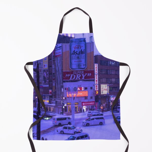 Item preview, Snowy Japanese Cityscape designed and sold by Neondreamscapes.