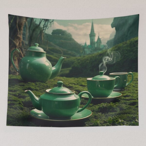 Item preview, Mugwort Lucid Dreaming Tea - Herbal Green Tea Art designed and sold by LuxuryApparels.