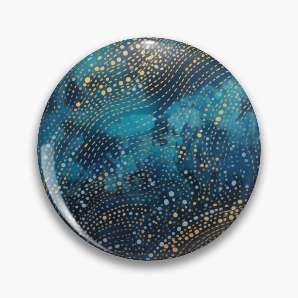 Item preview, Aboriginal Inspired Dot Art - Water Golden Ripples designed and sold by GrinGalore.