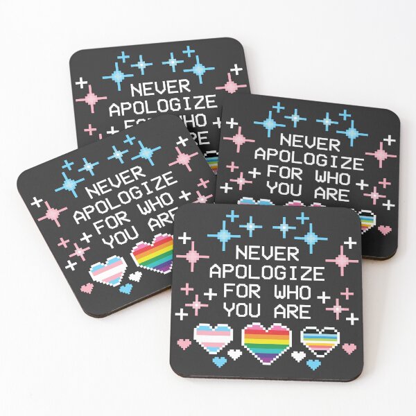 Item preview, Never apologize for who you are [heart trio] designed and sold by deadbeatprince-typography.