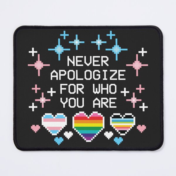 Item preview, Never apologize for who you are [heart trio] designed and sold by deadbeatprince-typography.